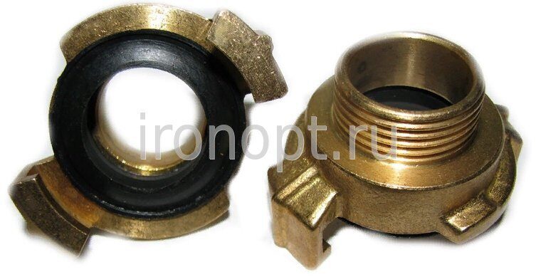 Муфта латунная GEKA c наружной резьбой 3/4" CD-40mm PN12
