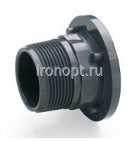 Сменный адаптер НПВХ (PVC-U) резьбовой НР Д. 3/4 PN16 (для шаровых кранов и обратных клапанов)