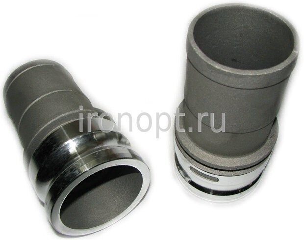 CAMLOCK тип Е (вставная часть) алюминиевая со штуцером под шланг 75mm