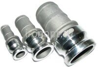 CAMLOCK тип Е (вставная часть) алюминиевая со штуцером под шланг 75mm